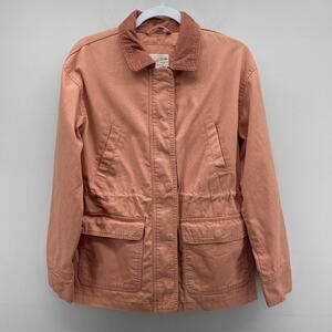 Universal Thread Barn Jacket Womens Small Coral Pink Lightweight Chore NWT